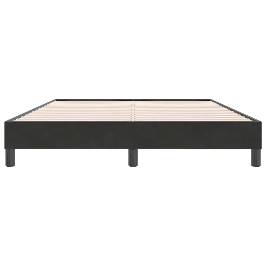 Letto a Molle senza Materasso Nero 140x220 cm in Velluto | homemem39