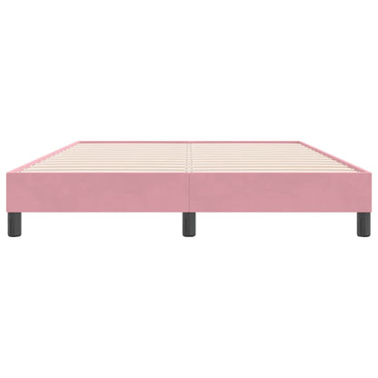 Letto a Molle senza Materasso in Velluto