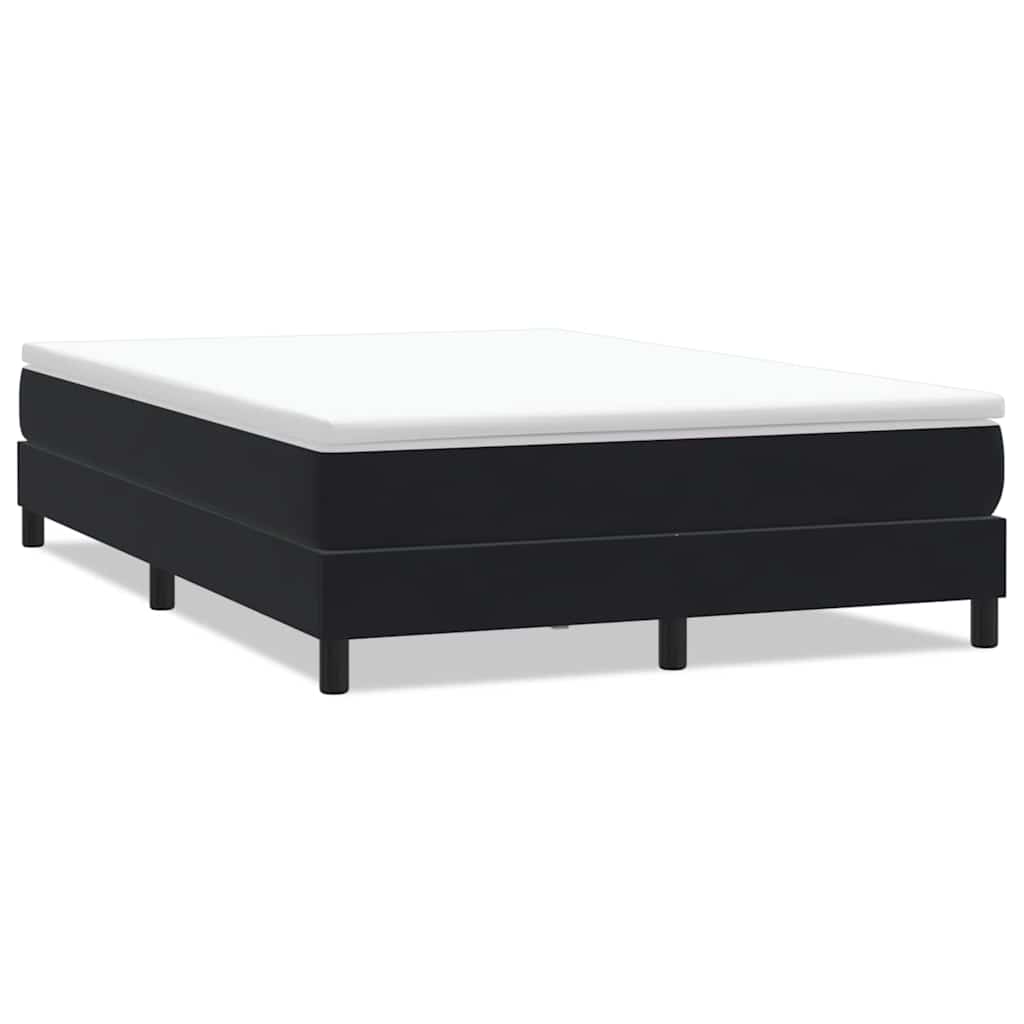 Letto a Molle senza Materasso Nero 160x220 cm in Velluto | homemem39