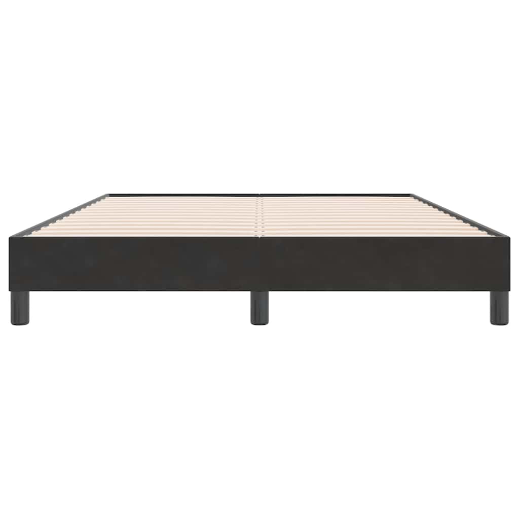 Letto a Molle senza Materasso Nero 160x220 cm in Velluto | homemem39