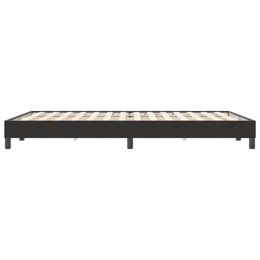Letto a Molle senza Materasso Nero 160x220 cm in Velluto | homemem39