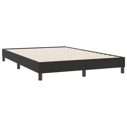 Letto a Molle senza Materasso Nero 160x220 cm in Velluto | homemem39