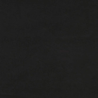 Letto a Molle senza Materasso Nero 160x220 cm in Velluto