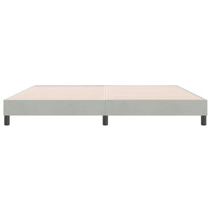 Letto a Molle senza Materasso Grigio Chiaro 180x220cm Velluto | homemem39