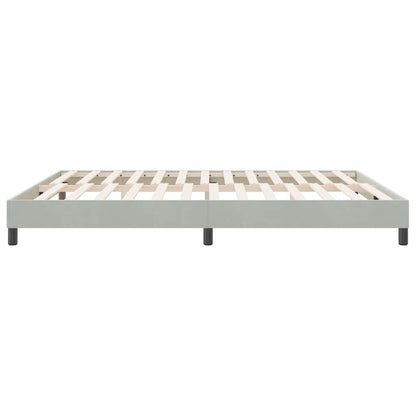Letto a Molle senza Materasso Grigio Chiaro 180x220cm Velluto | homemem39