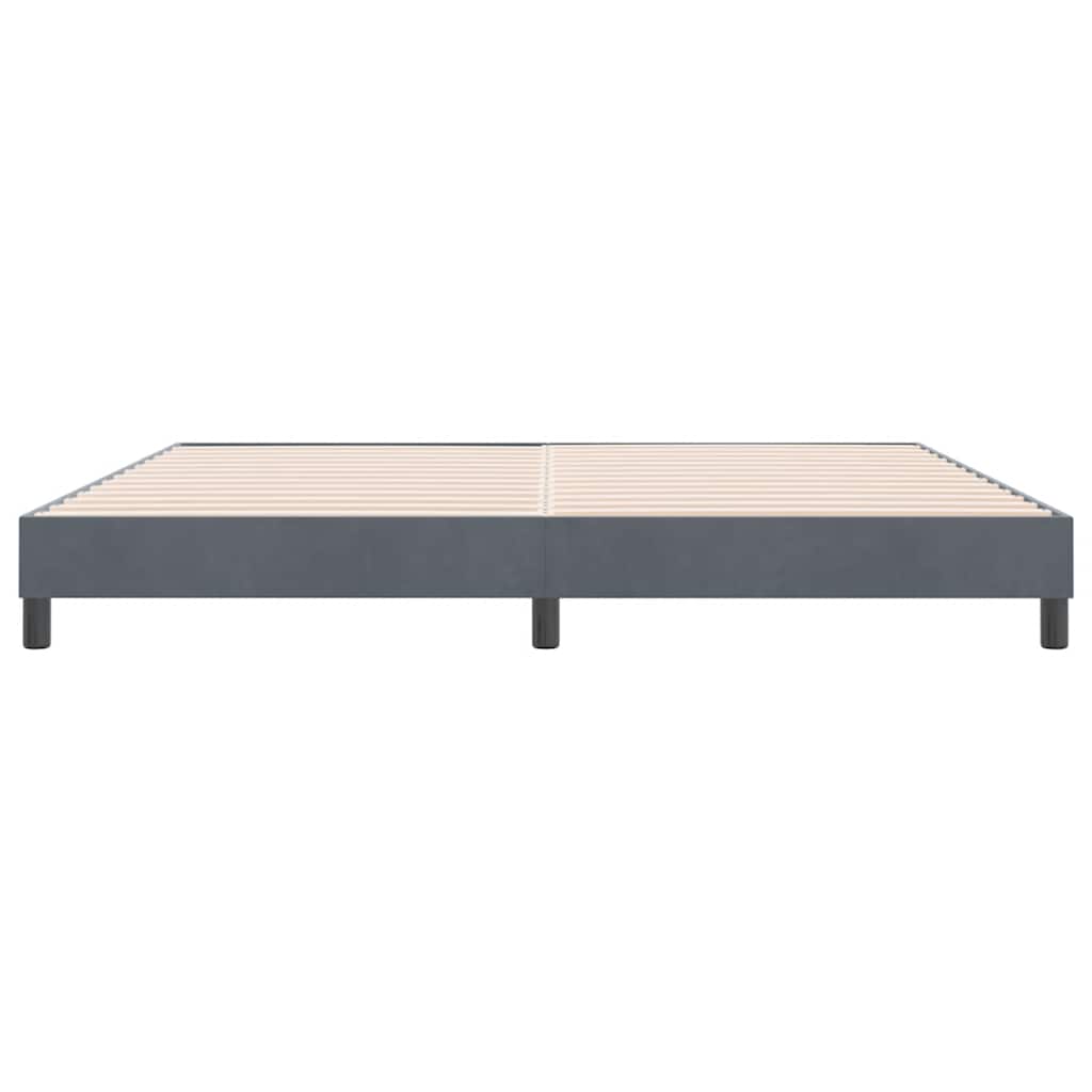 Letto a Molle senza Materasso in Velluto