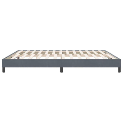 Letto a Molle senza Materasso Grigio Scuro 180x220 cm Velluto | homemem39