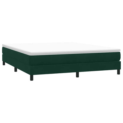 Letto a Molle senza Materasso Verde Scuro 180x220 cm Velluto | homemem39