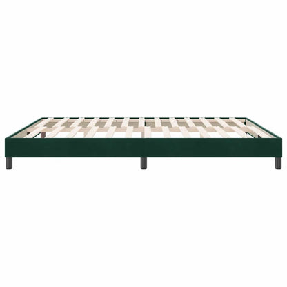 Letto a Molle senza Materasso Verde Scuro 180x220 cm Velluto | homemem39