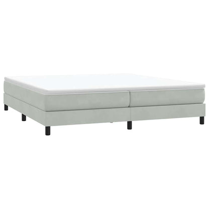 Letto a Molle senza Materasso in Velluto