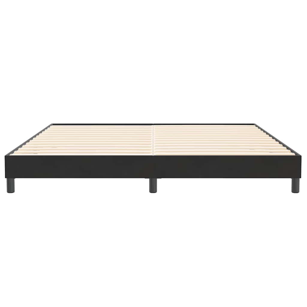 Letto a Molle senza Materasso Nero 200x220 cm in Velluto | homemem39