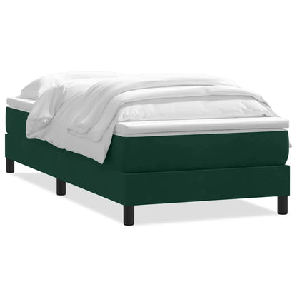 Letto a Molle senza Materasso in Velluto