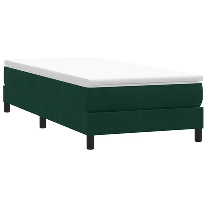 Letto a Molle senza Materasso in Velluto