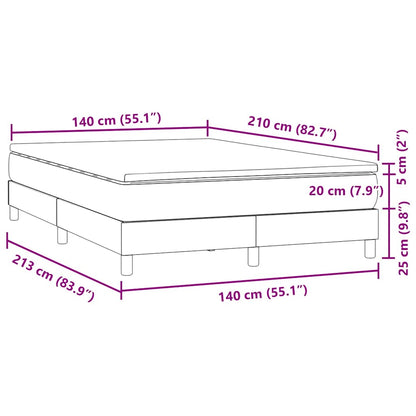Giroletto a Molle con Materasso Rosa 140x210 cm in Velluto | homemem39