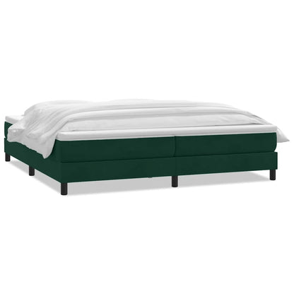 Giroletto a Molle con Materasso Verde Scuro 180x220 cm Velluto | homemem39