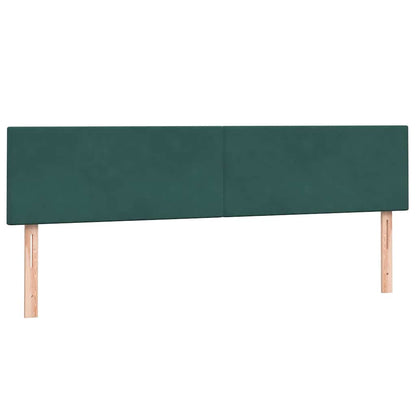 Giroletto a Molle con Materasso Verde Scuro 200x210 cm Velluto