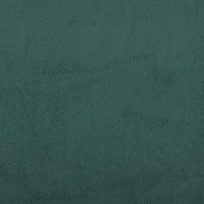 Giroletto a Molle con Materasso Verde Scuro 80x220 cm Velluto - homemem39