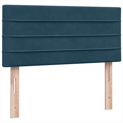 Giroletto a Molle con Materasso Blu Scuro 80x210 cm Velluto | homemem39