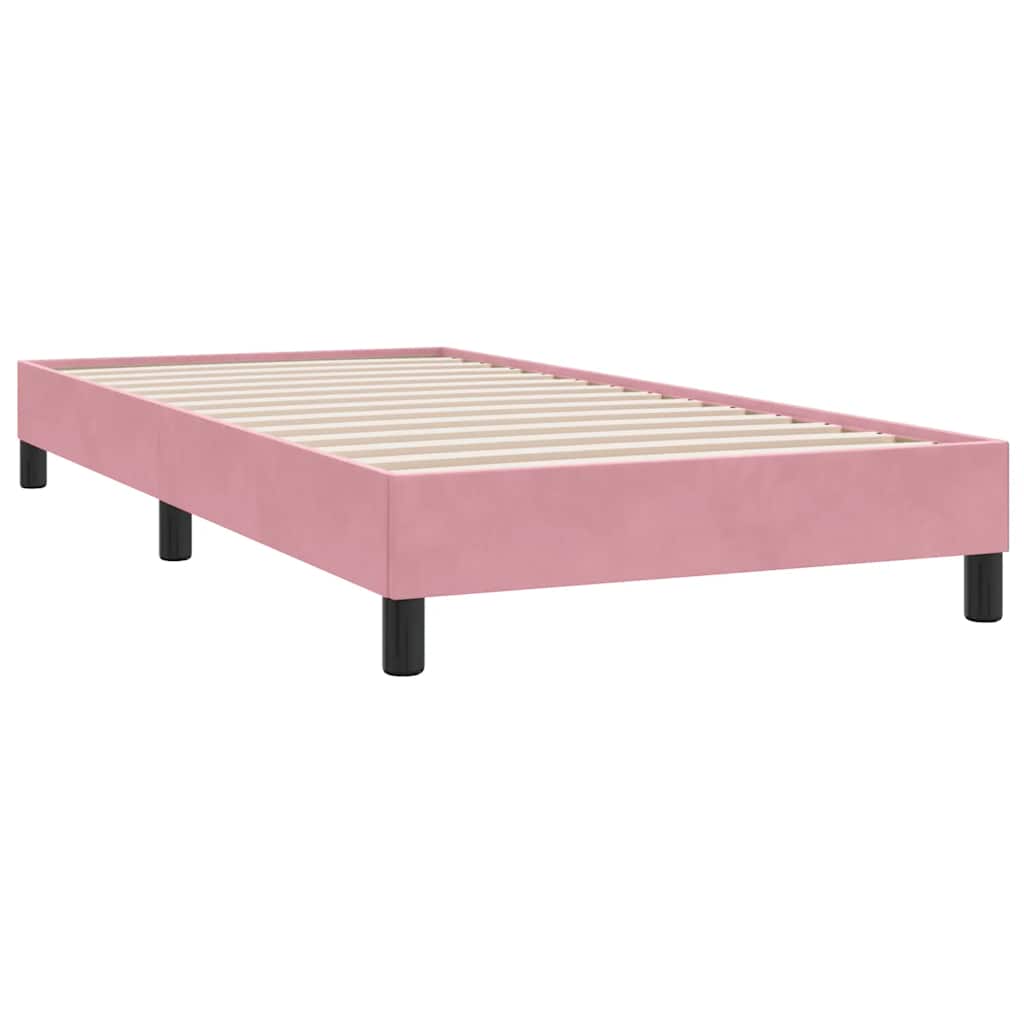 Giroletto a Molle con Materasso Rosa 90x210 cm Velluto | homemem39
