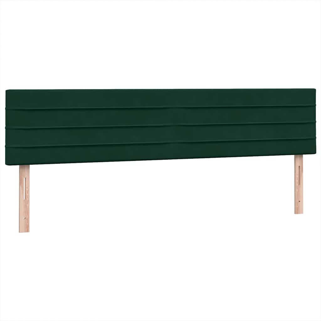 Giroletto a Molle con Materasso Verde Scuro 180x220 cm Velluto | homemem39