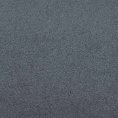 Giroletto a Molle con Materasso Grigio Scuro 120x210 cm Velluto