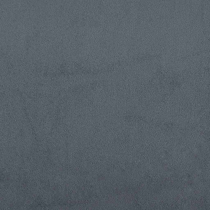 Giroletto a Molle con Materasso Grigio Scuro 90x220 cm Velluto