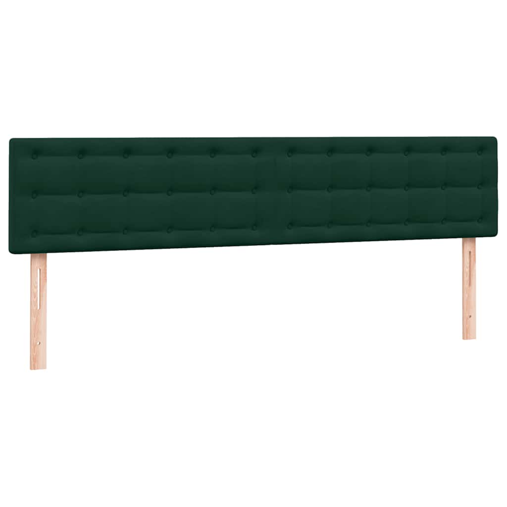 Giroletto a Molle con Materasso Verde Scuro 180x220 cm Velluto | homemem39