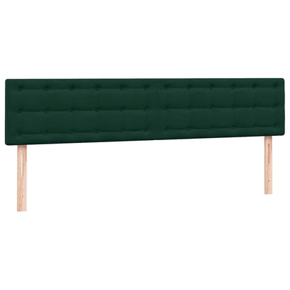 Giroletto a Molle con Materasso Verde Scuro 180x220 cm Velluto | homemem39