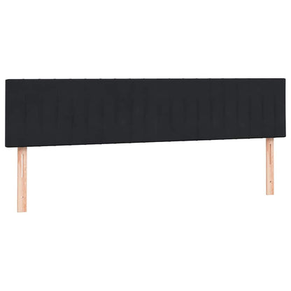 Giroletto a Molle con Materasso Nero 200x210 cm in Velluto