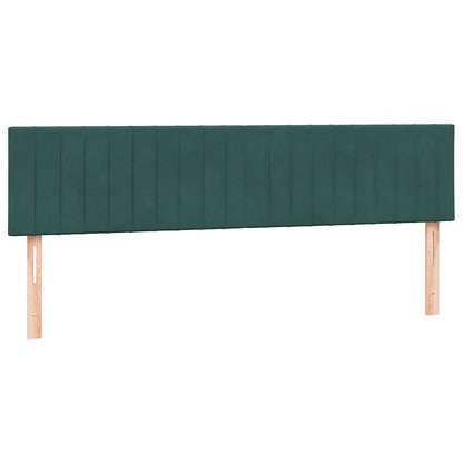 Giroletto a Molle con Materasso Verde Scuro 180x220 cm Velluto