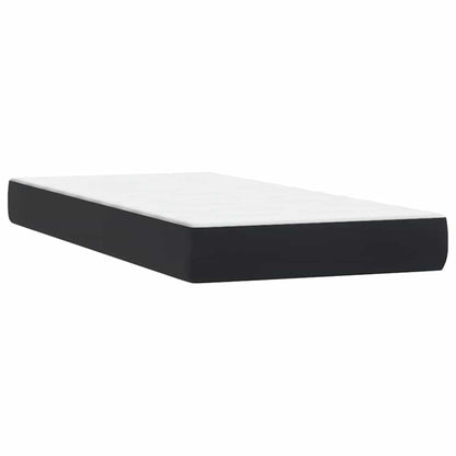 Letto a Molle con Materasso e LED Nero 90x210 cm in Velluto | homemem39
