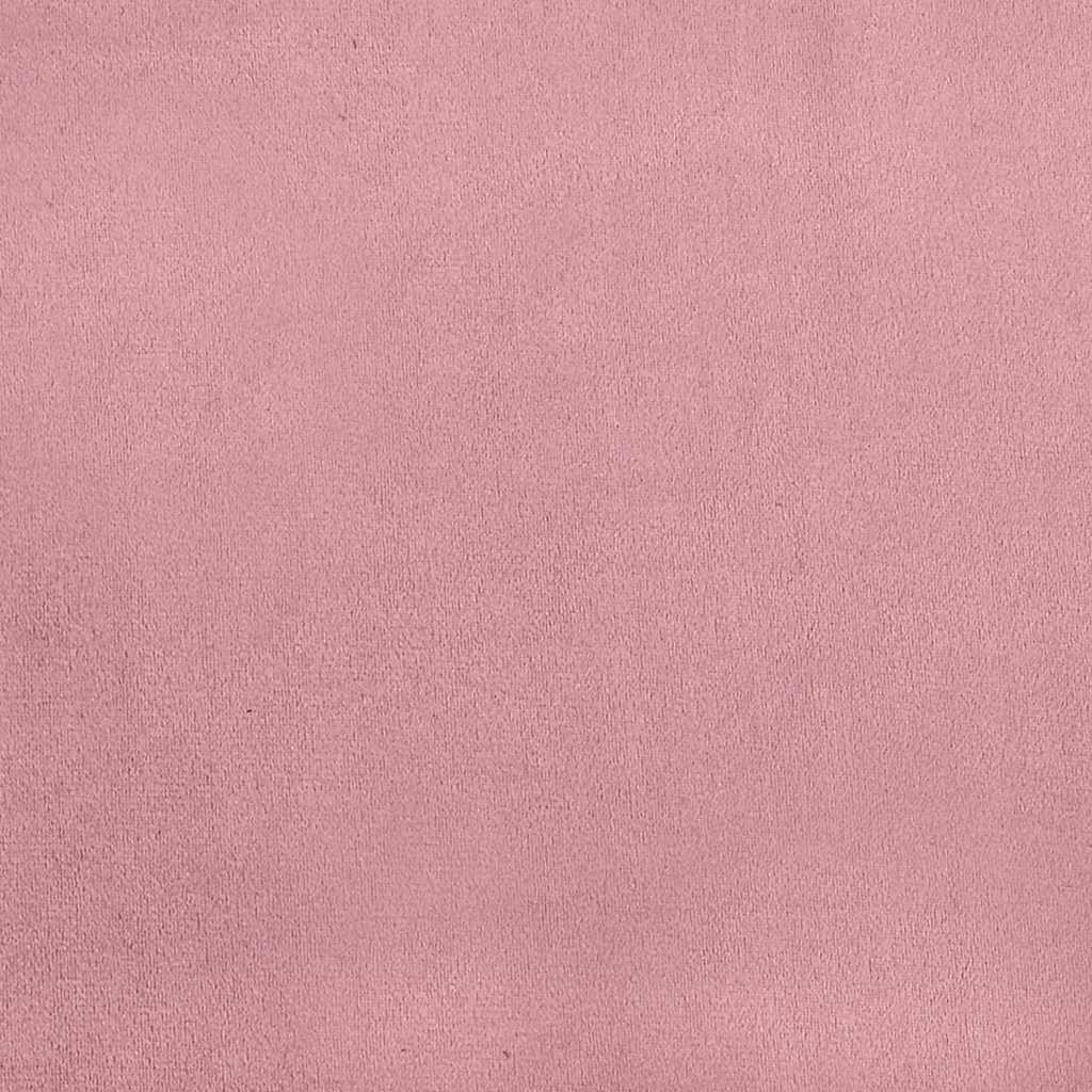 Giroletto a Molle con Materasso Rosa 100x220 cm in Velluto