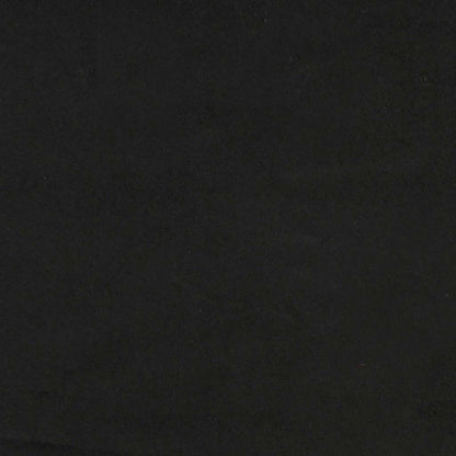 Giroletto a Molle con Materasso Nero 160x220 cm in Velluto