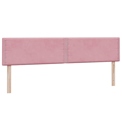Giroletto a Molle con Materassi Rosa 180x210 cm in Velluto
