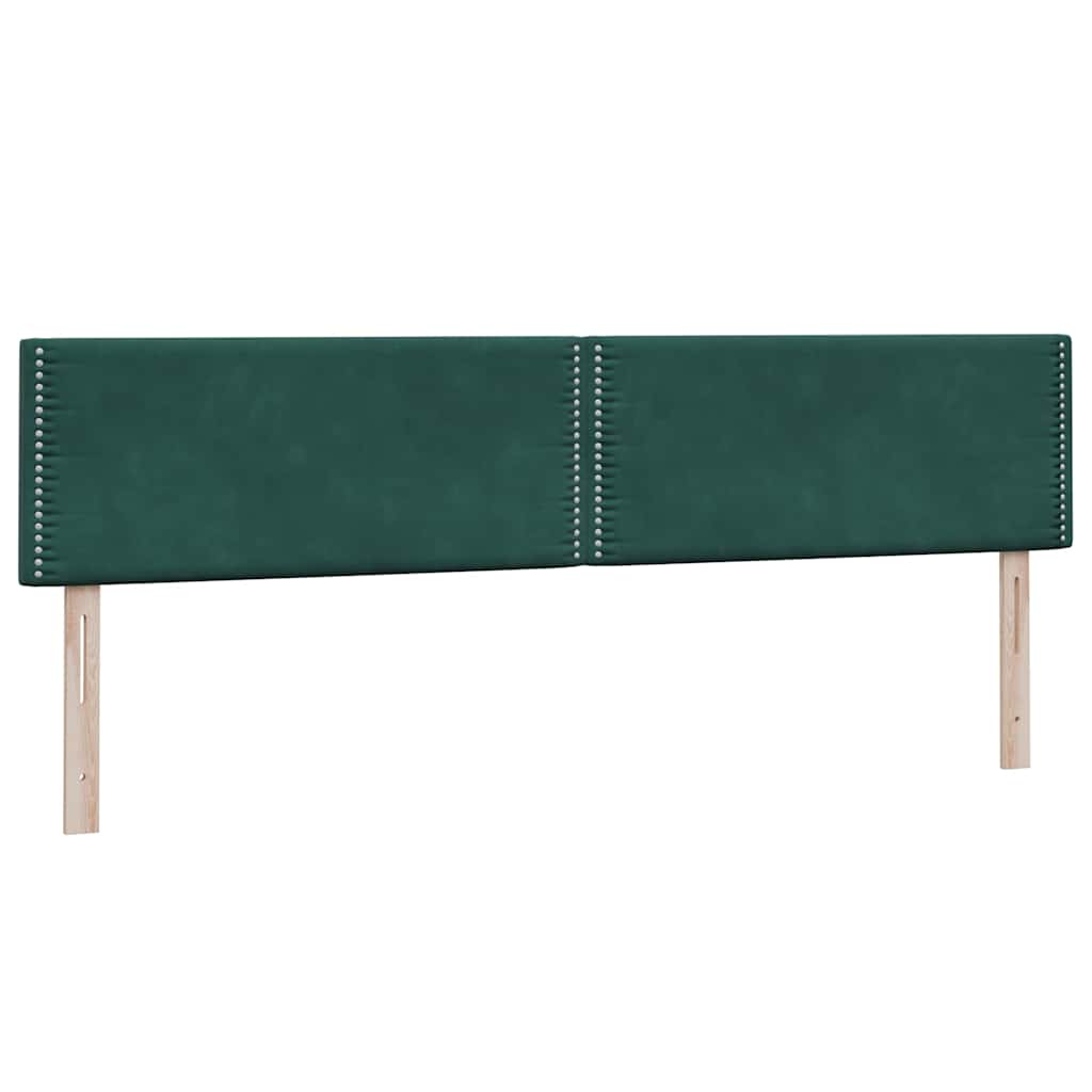 Giroletto a Molle con Materassi Verde Scuro 180x220 cm Velluto | homemem39