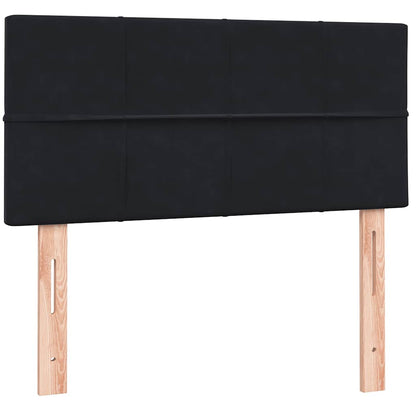 Giroletto a Molle con Materasso Nero 80x220 cm Velluto | homemem39