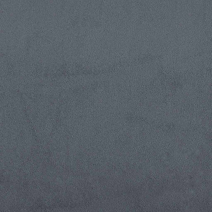 Giroletto a Molle con Materasso Grigio Scuro 90x220 cm Velluto | homemem39