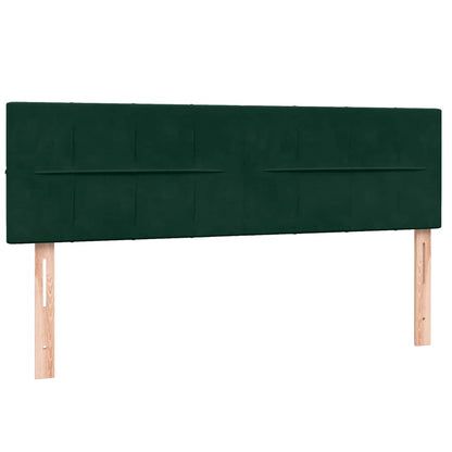 Giroletto a Molle con Materasso Verde Scuro 160x220 cm Velluto | homemem39