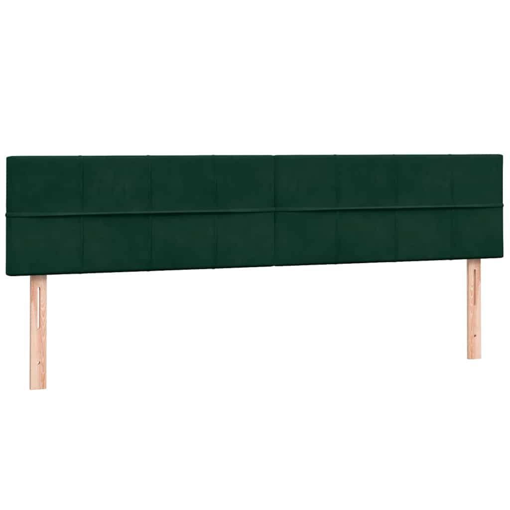 Giroletto a Molle con Materassi Verde Scuro 180x220 cm Velluto | homemem39