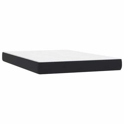 Giroletto a Molle con Materasso Nero 160x210 cm in Velluto | homemem39