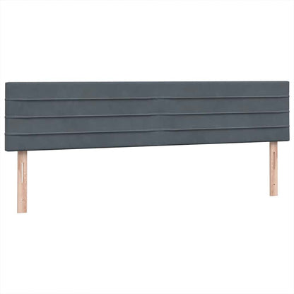 Giroletto a Molle con Materassi Grigio Scuro 180x210 cm Velluto | homemem39