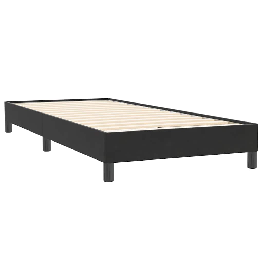 Giroletto a Molle con Materasso Nero 80x220 cm Velluto | homemem39