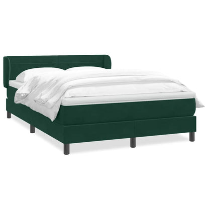 Giroletto a Molle con Materasso Verde Scuro 160x220 cm Velluto | homemem39