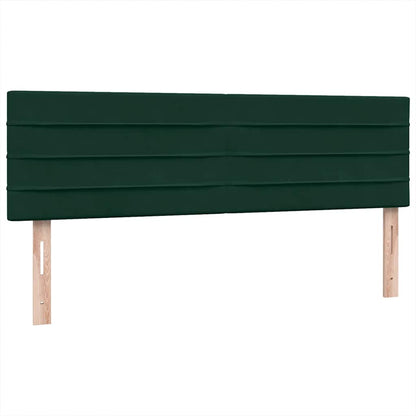 Giroletto a Molle con Materasso Verde Scuro 160x220 cm Velluto | homemem39