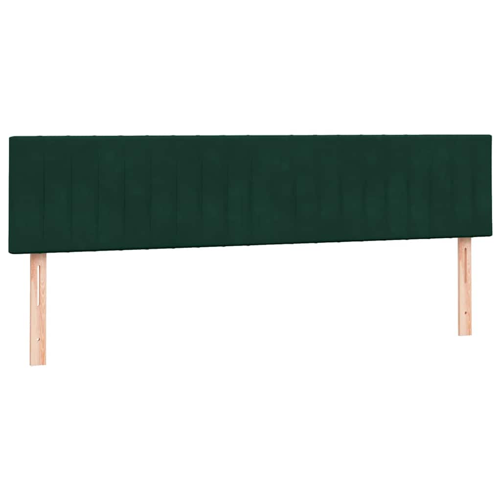 Giroletto a Molle con Materassi Verde Scuro 180x220 cm Velluto | homemem39