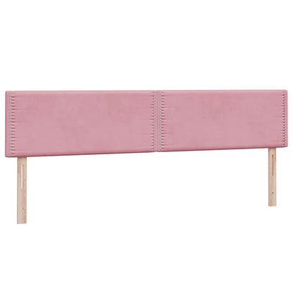 Giroletto a Molle con Materasso Rosa 180x210 cm in Velluto
