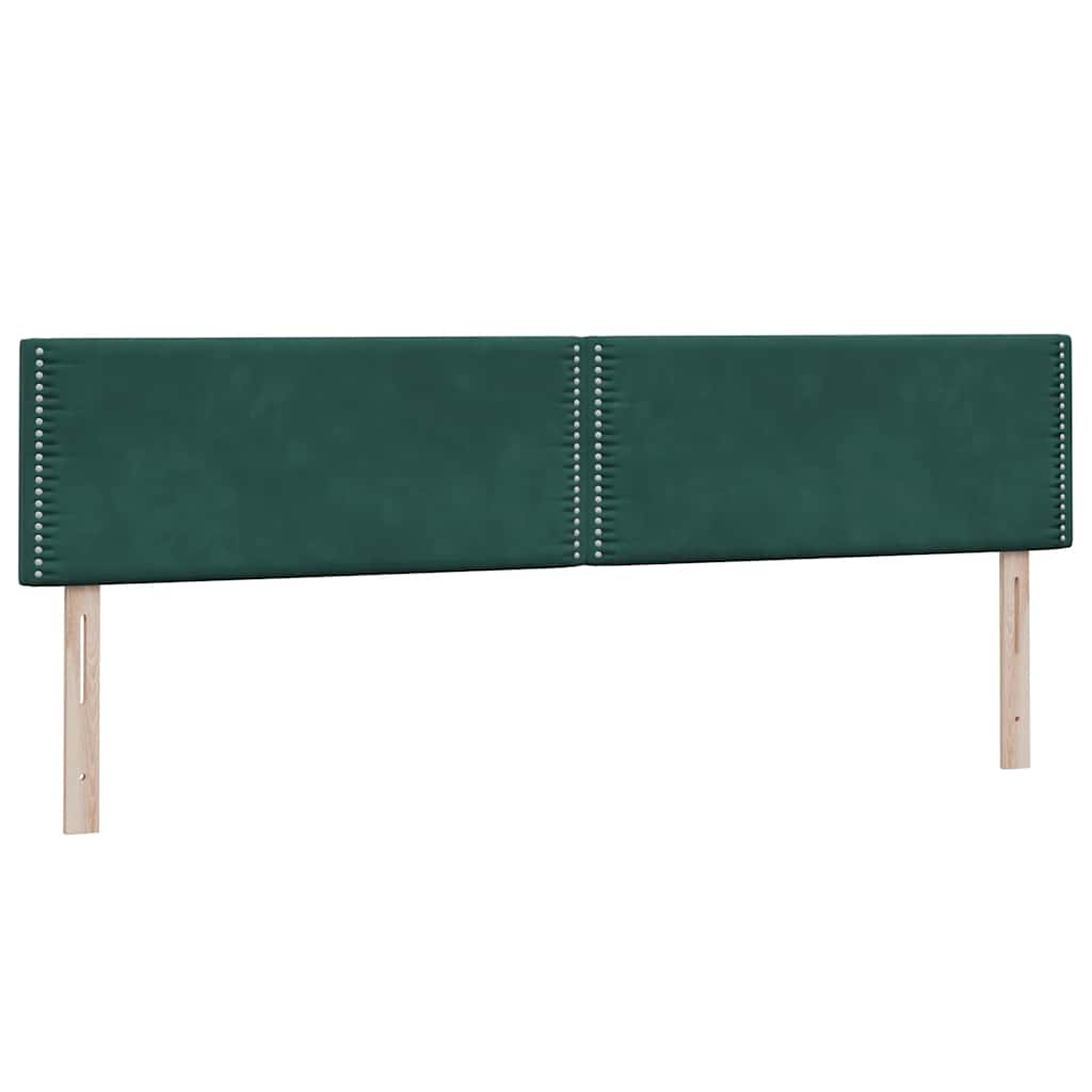Giroletto a Molle con Materasso Verde Scuro 180x220 cm Velluto | homemem39
