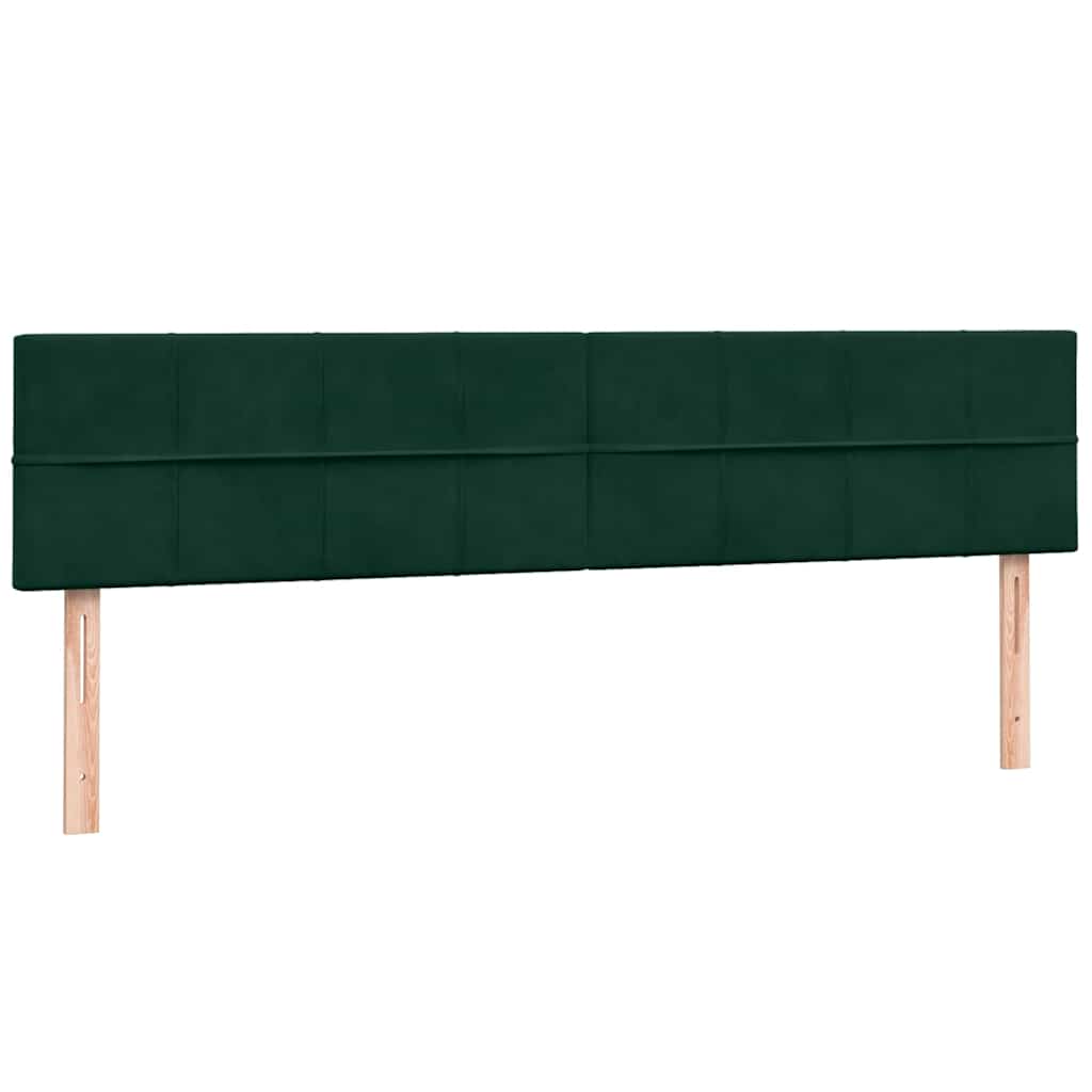 Giroletto a Molle con Materasso Verde Scuro 180x220 cm Velluto | homemem39