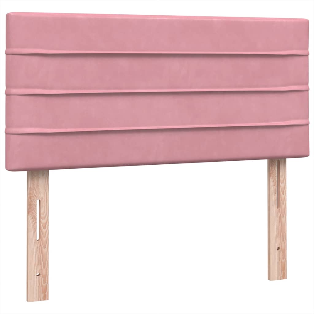 Giroletto a Molle con Materasso Rosa 90x210 cm Velluto | homemem39