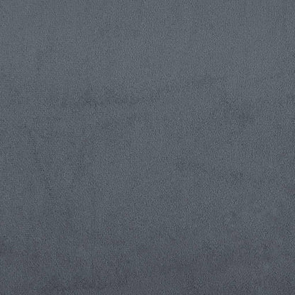Giroletto a Molle con Materasso Grigio Scuro 80x220 cm Velluto | homemem39